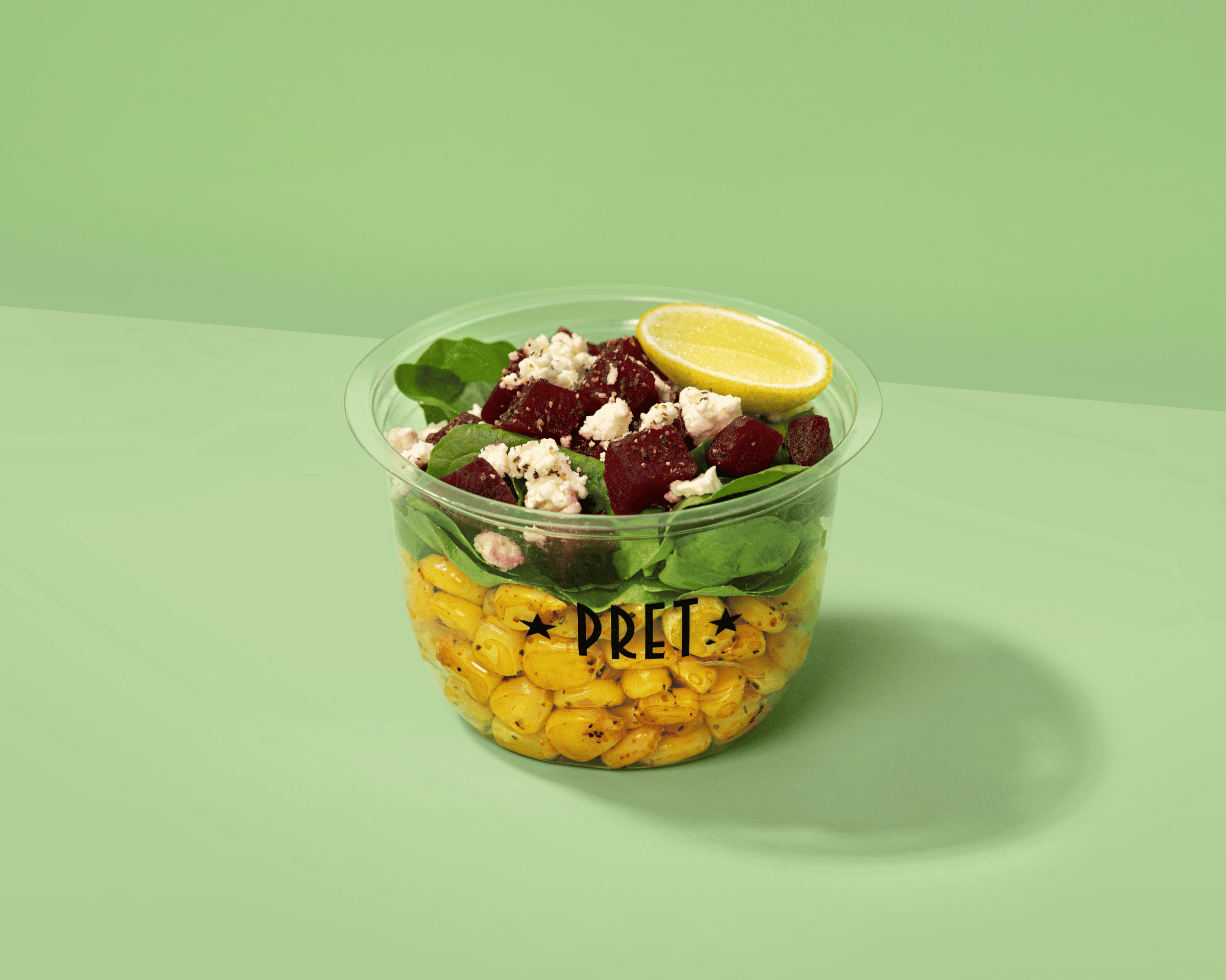 Corn, Beetroot and Feta Salad Shaker
