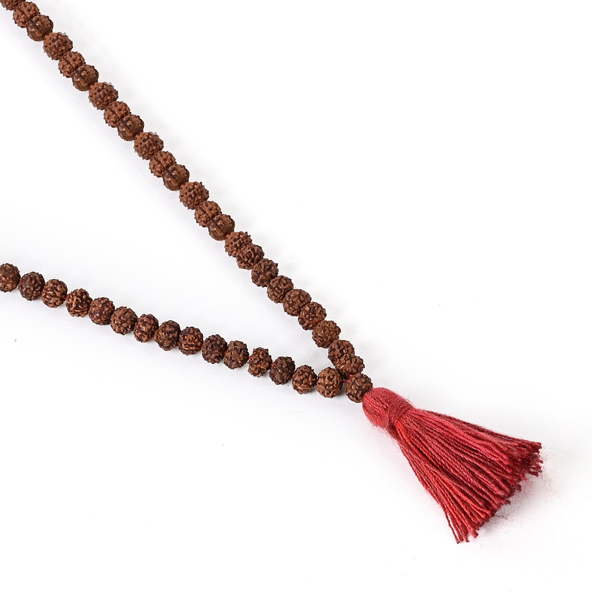 Shiv Ratan Kendra 5 Mukhi Genuine Quality Rudraksha Mala II 108 +1 Beads II Length: 20-25 CM II Weight: 0-8 Grams II
