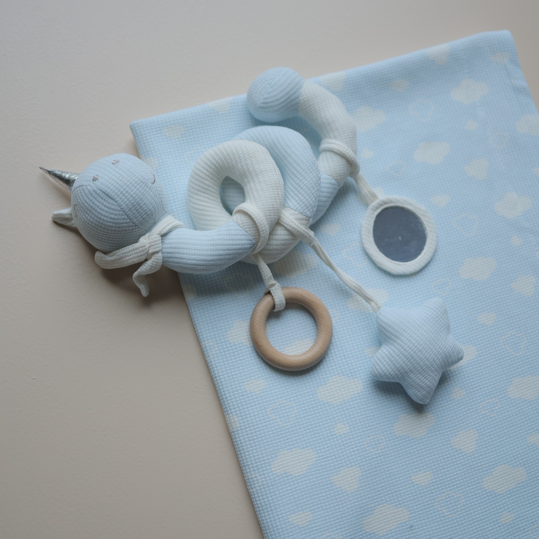 Blue Skies Baby Blanket & Toy Set