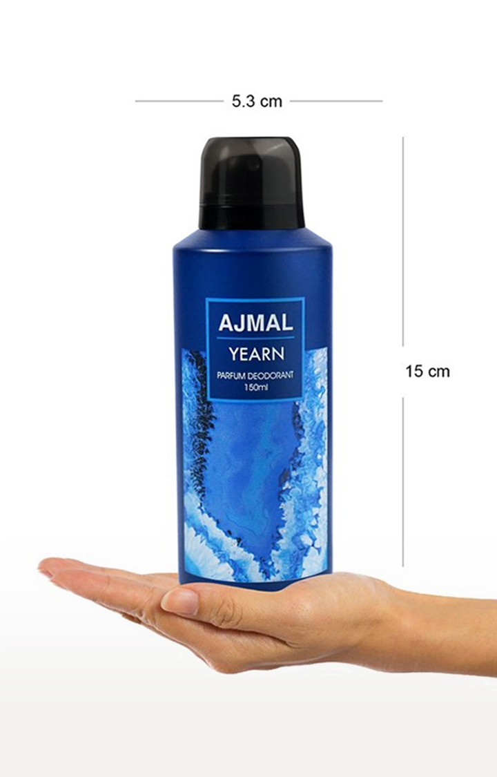 Ajmal | Ajmal Yearn Deodorant Aquatic Perfume 150ML Long Lasting Scent Spray Party Wear Gift For Men 1