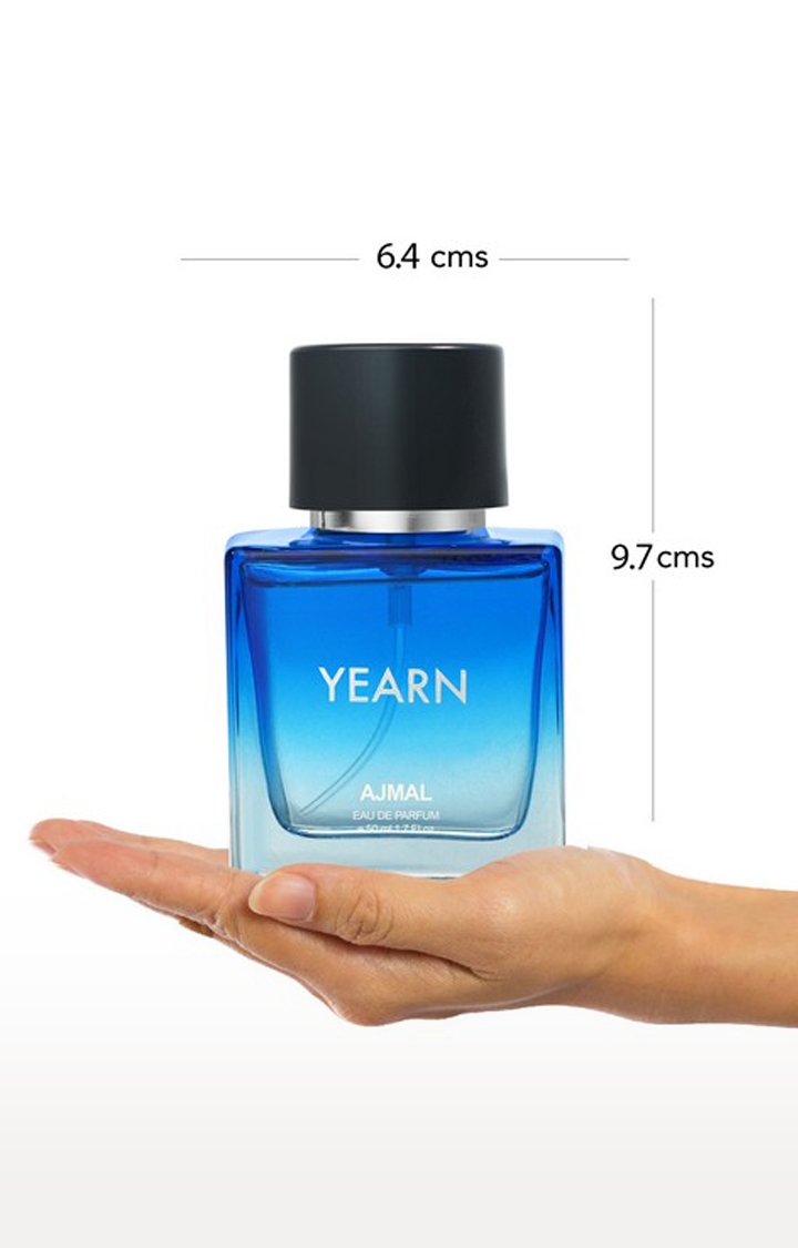 Ajmal | Ajmal Yearn Eau De Parfum Aquatic Perfume 50ML Long Lasting Scent Spray Party Wear Gift For Men 3