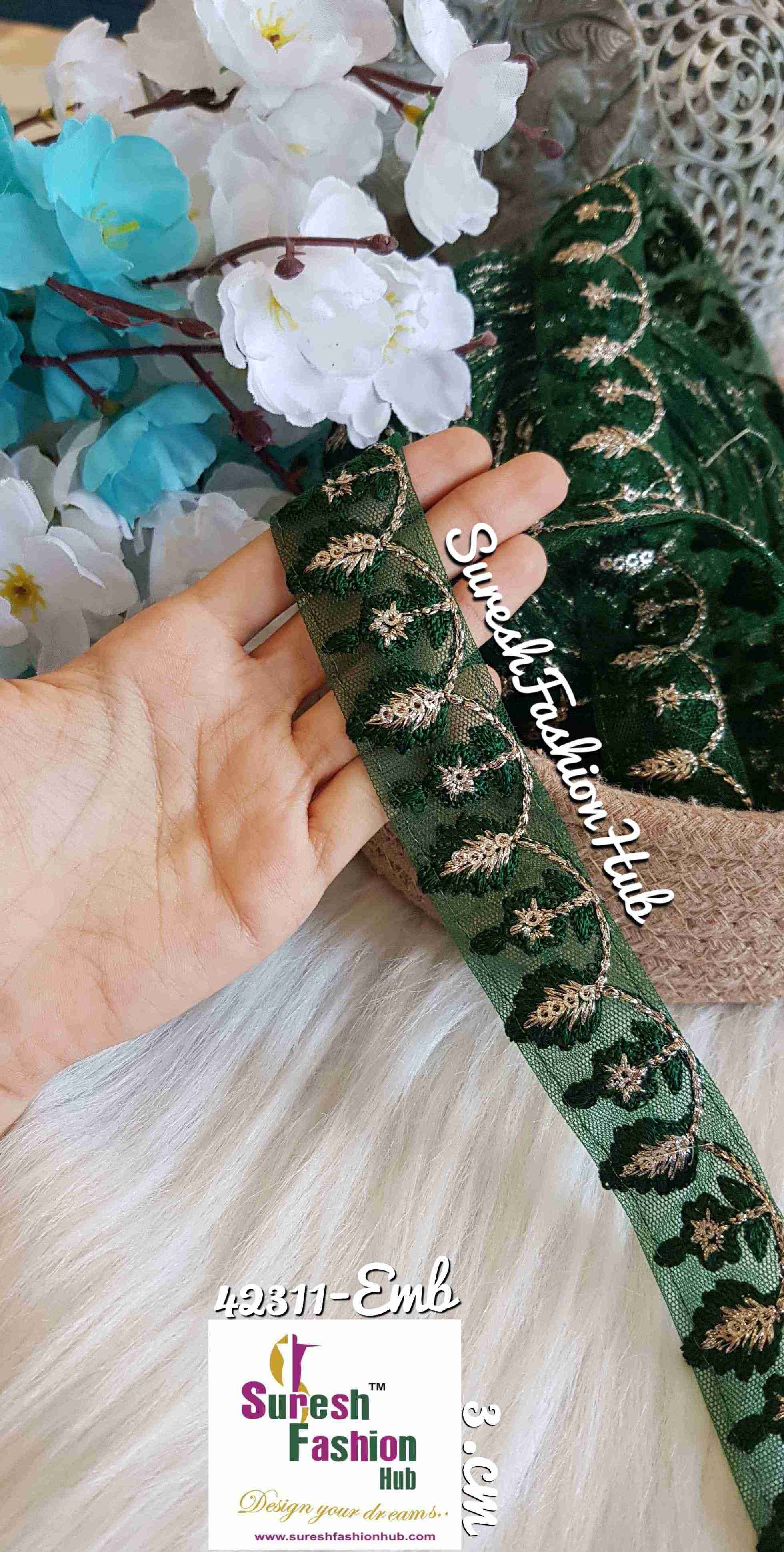 Indian Laces Embellishments Embroidery Saree Border Wholesale Silk Crafting Sewing Decorative Designer Ribbons #Blackborder  #Fancylaces #Decorativetrims #Embroideredborder #Sewingtrims #テープ #minne #lndianlaces #Sareeborder #アニー都城 #pasamanerías #pasamaneriasbordadas #Embellishments #可愛いマスク #Embroiderytrimmings #アクセサリー