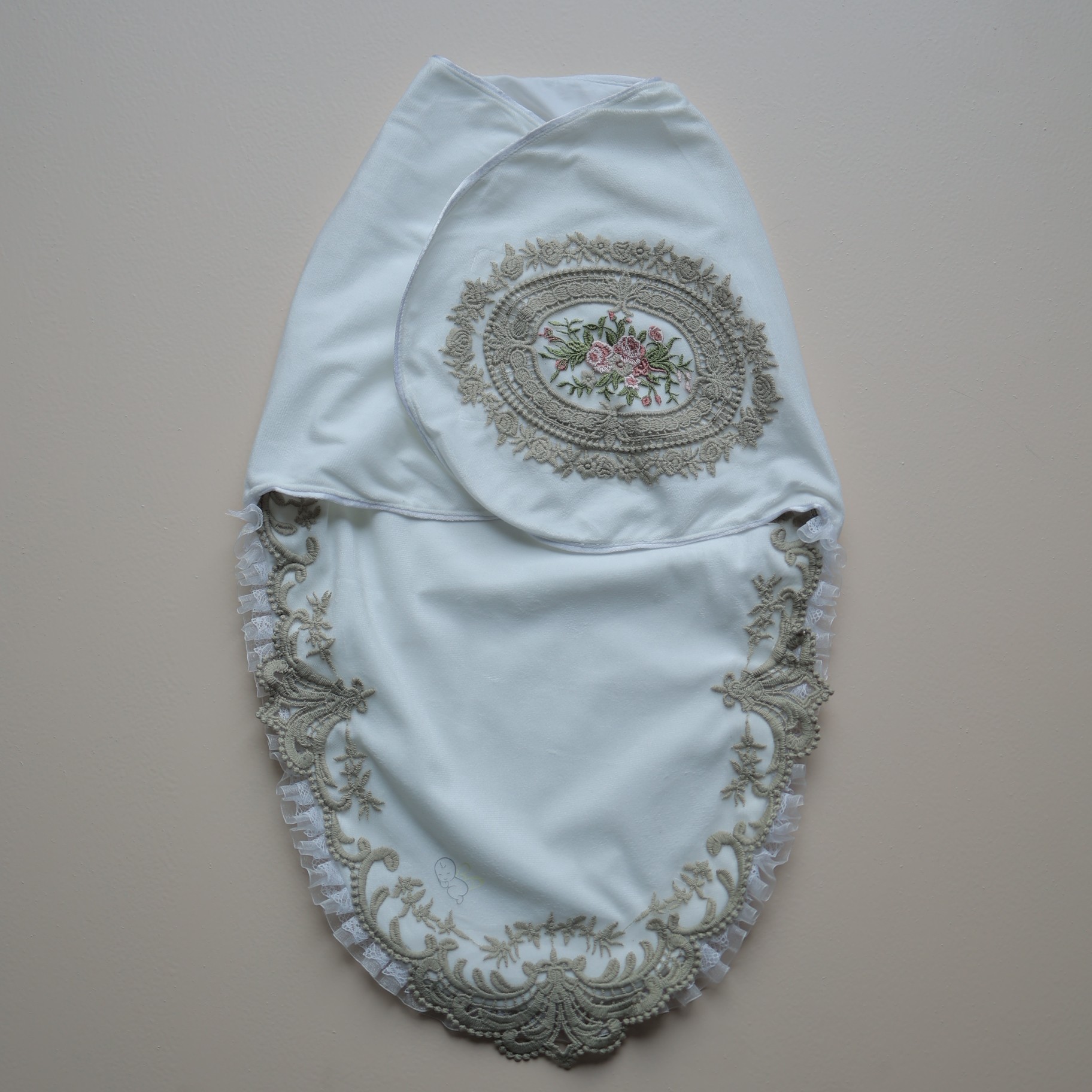 Regal Blossom Swaddle and Cap Set