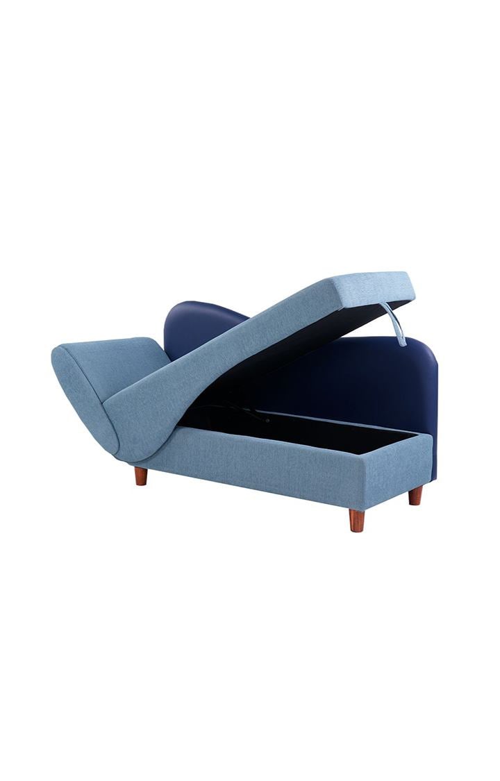 Viva Storage LHS Chaise Lounger Mirage Blue Colour