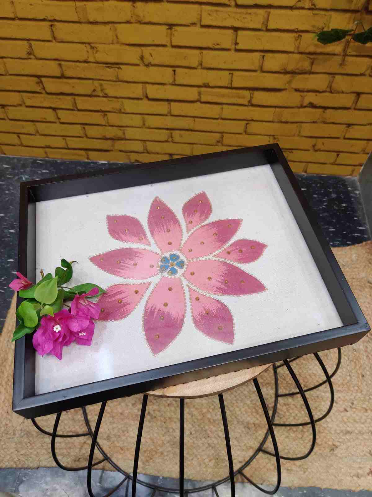 Floral Handpainted Tray