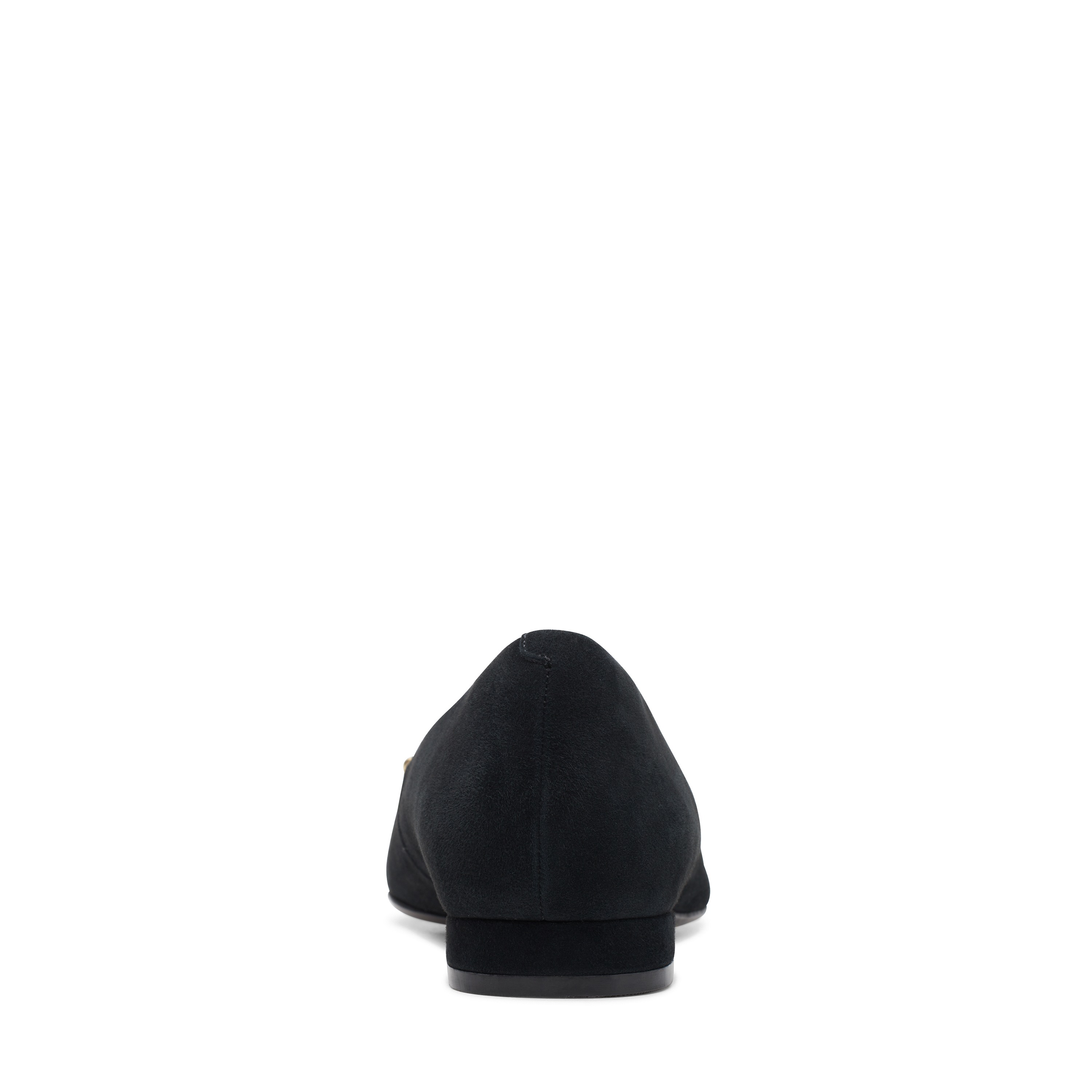 Women's Black Suede Ballerinas