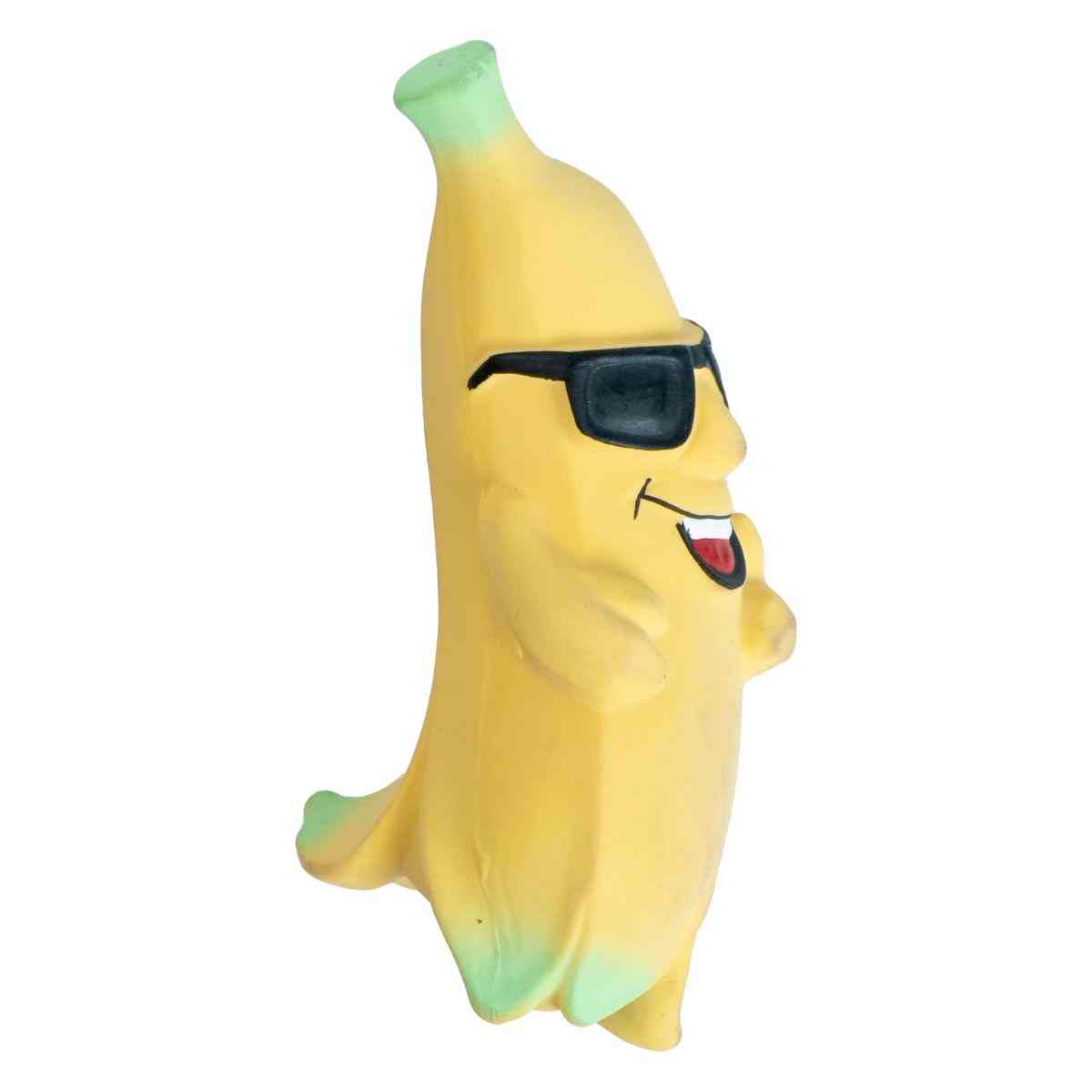 Ezra Play Banana Squeaky Latex Toy