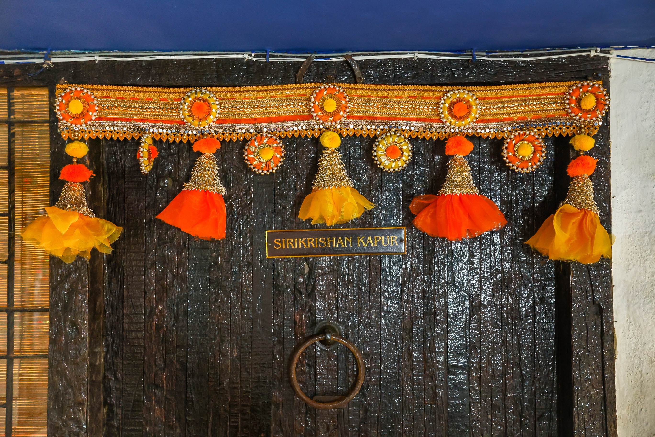 Floral art | Orange Yellow Gotta Tuley Ring Toran 36 undefined