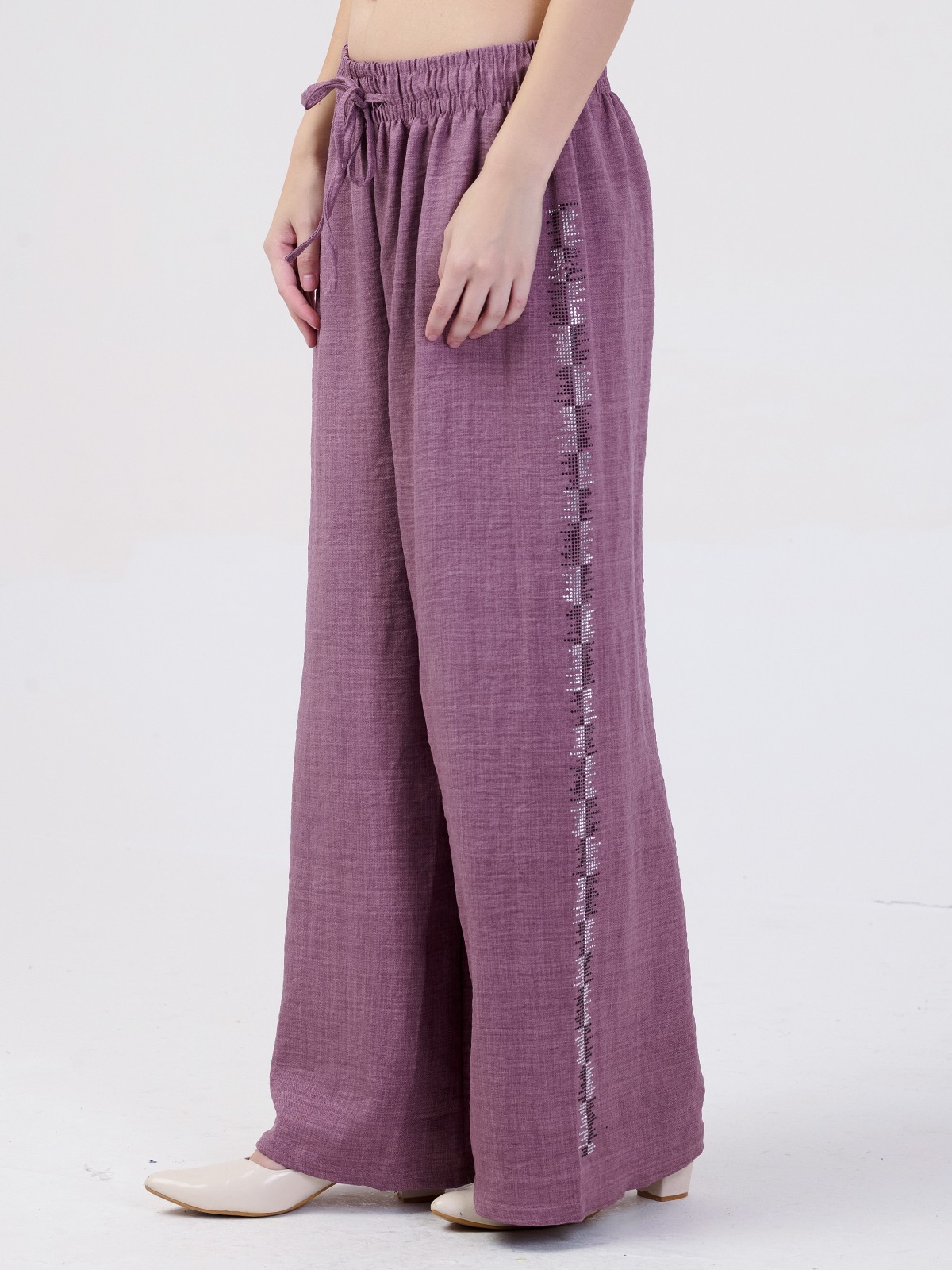 ALBION SMART LADIES PURPLE HAREM PANT