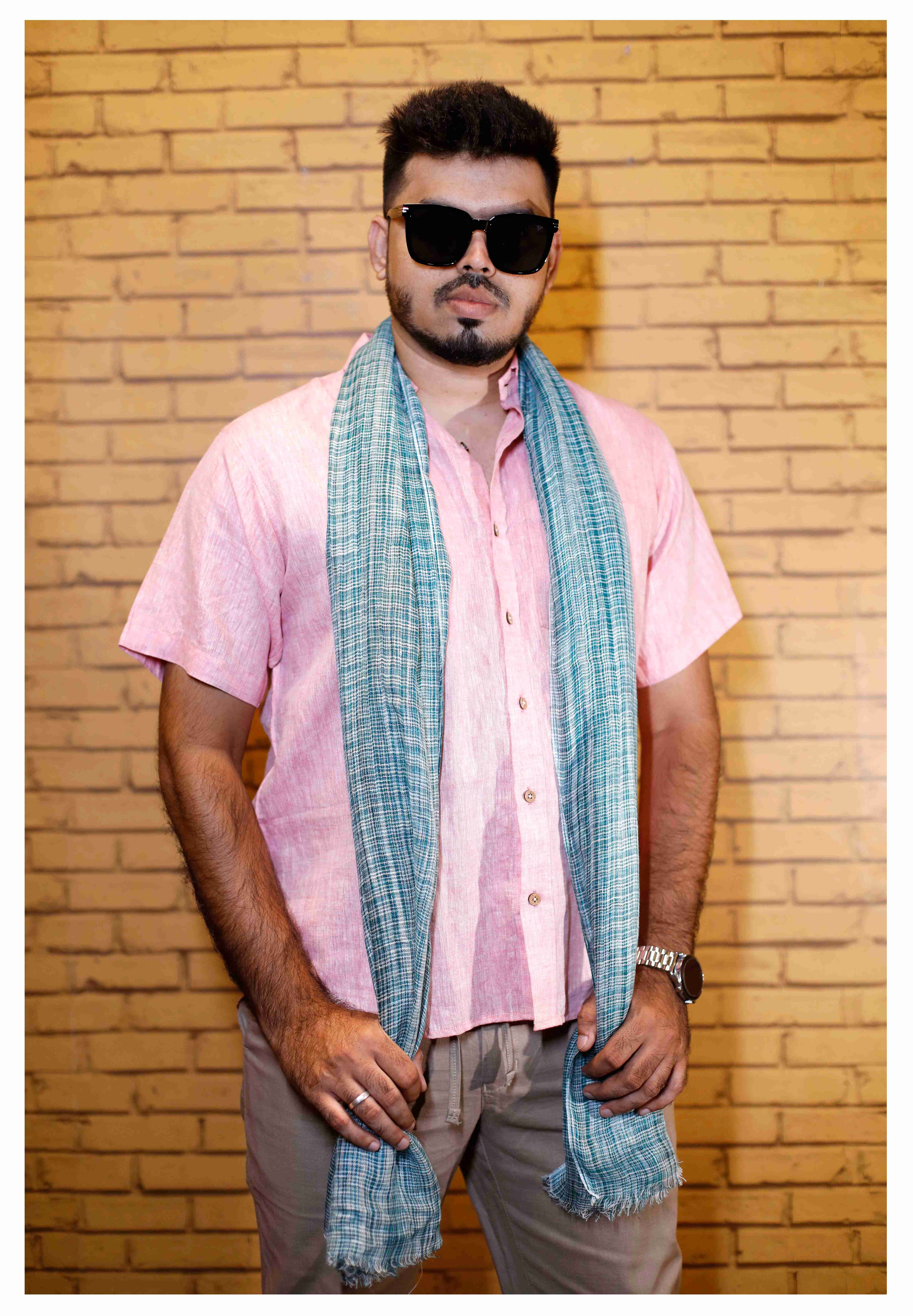 Linen Stole Green