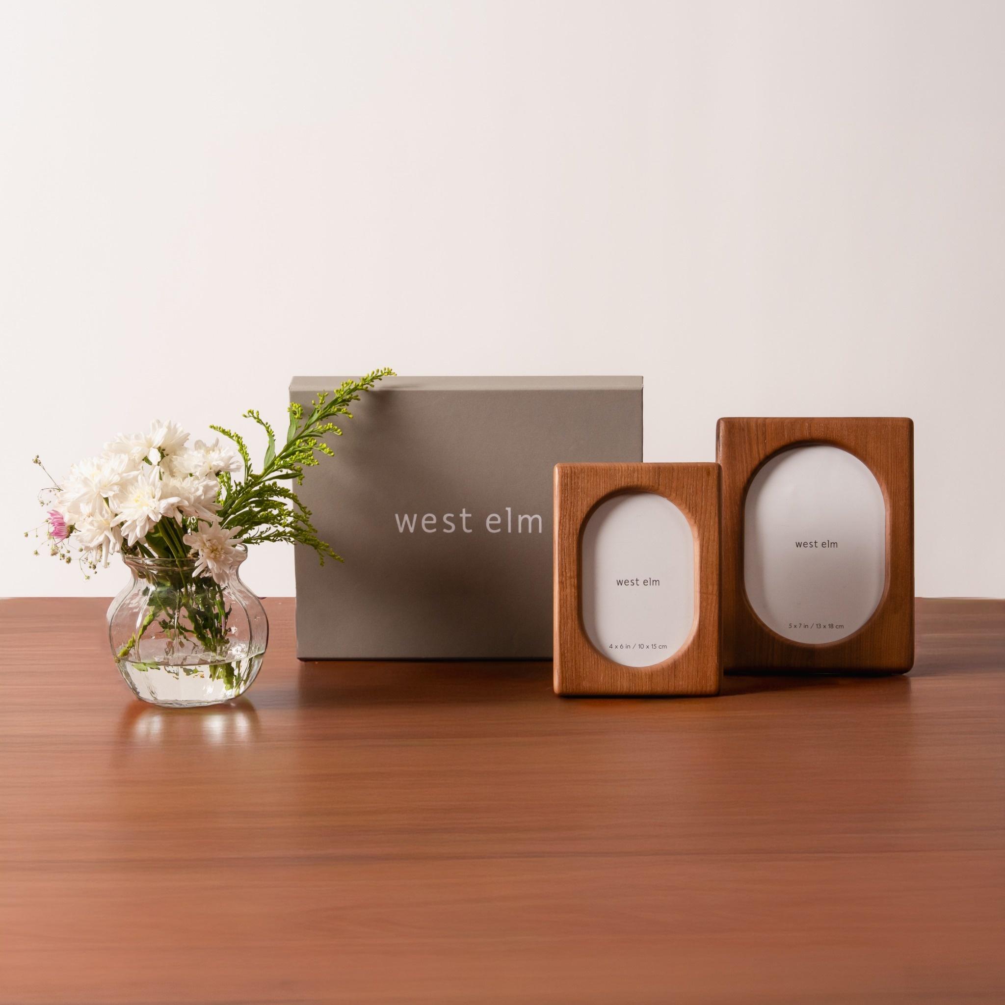 west elm | Gift Hamper Tate Wood Tabletop Frames