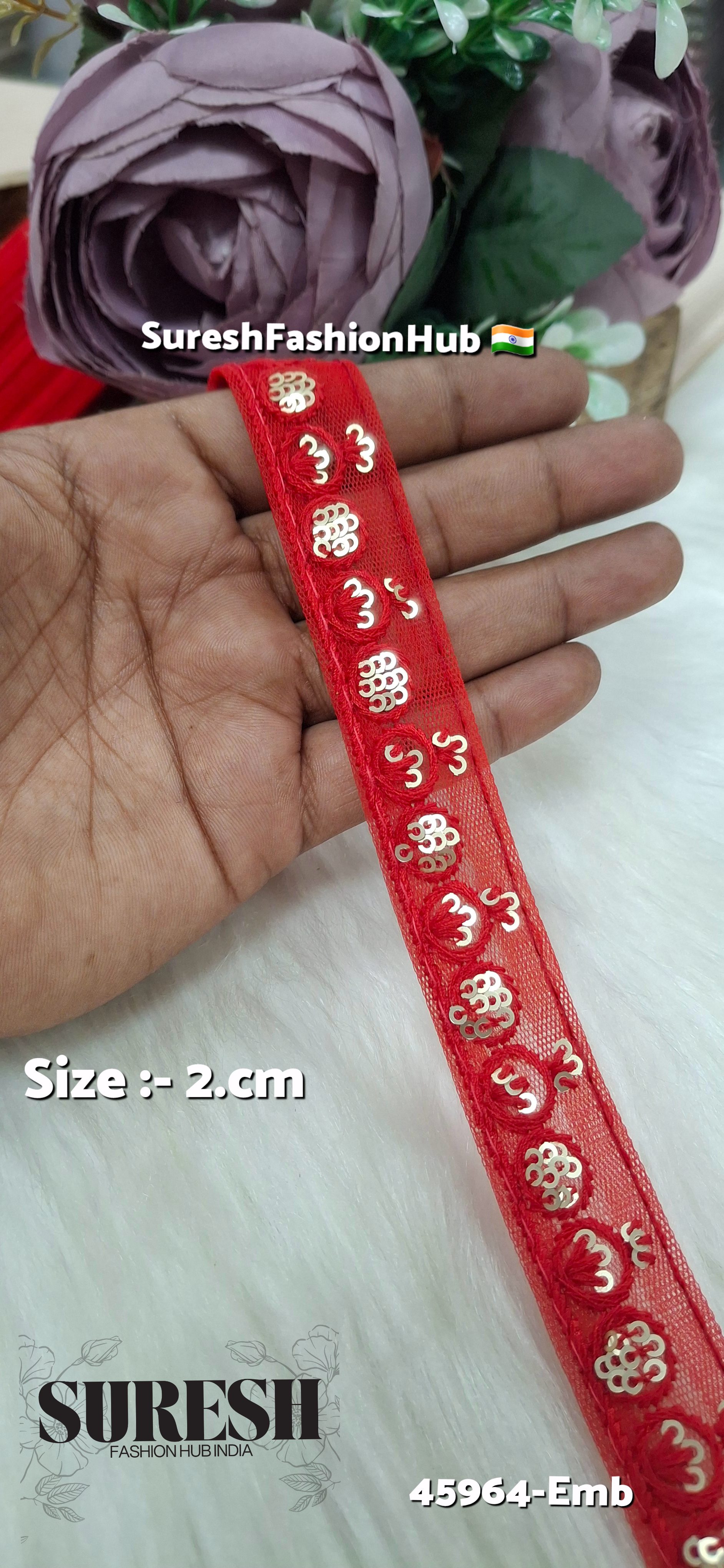 Tone-on-Tone Net Embroidery Lace