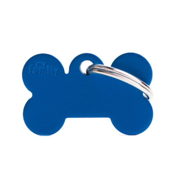 Basic Plated Brass Large Bone Name Tag