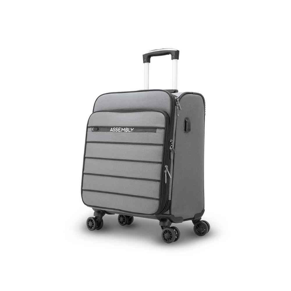 Small Cabin Luggage/Trolley Bag (Free Packing Kit)- Grey