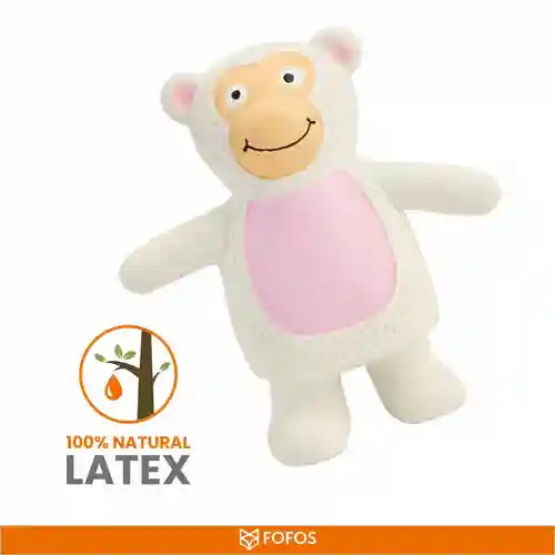 Barkbutler Fofos Latex Monkey Squeaky Toy for Dogs (Grey)