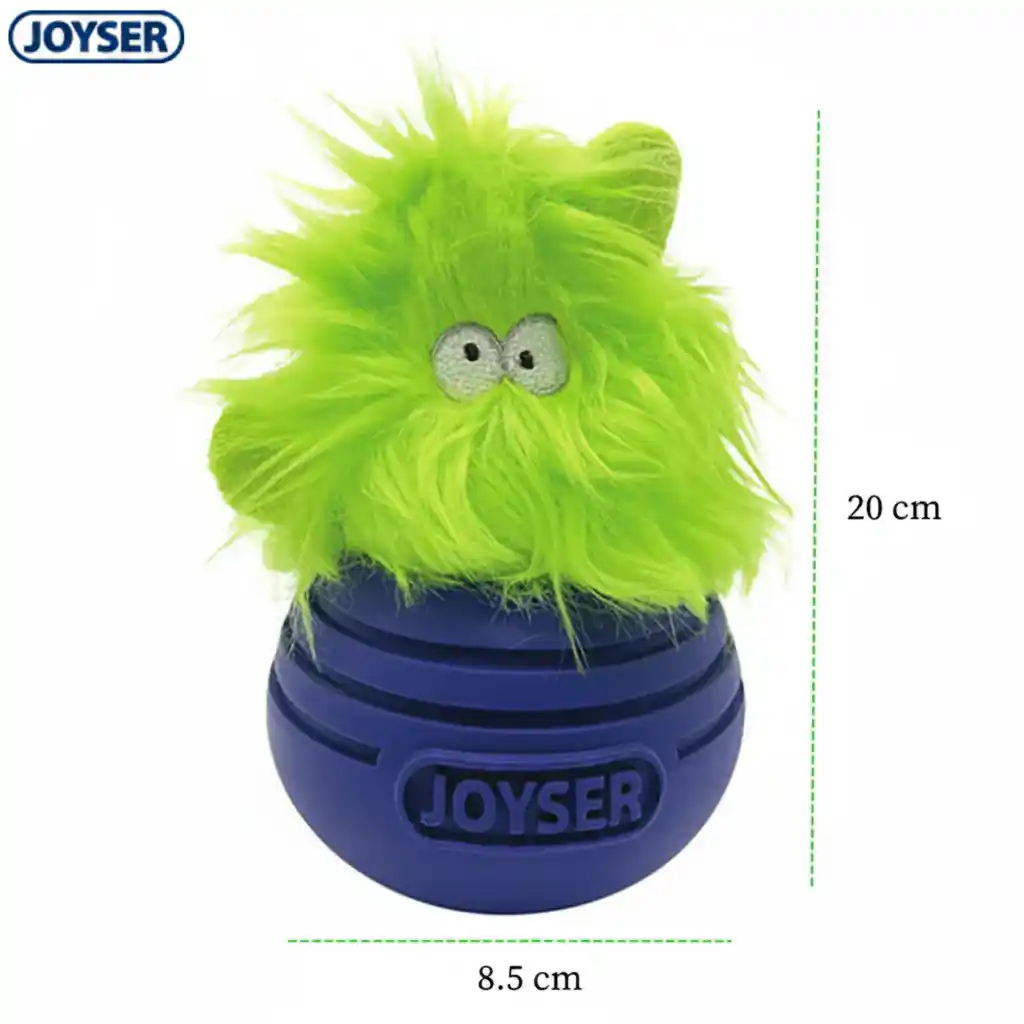 Joyser Woball Monster Dog Toy, Green/Blue (M-L)