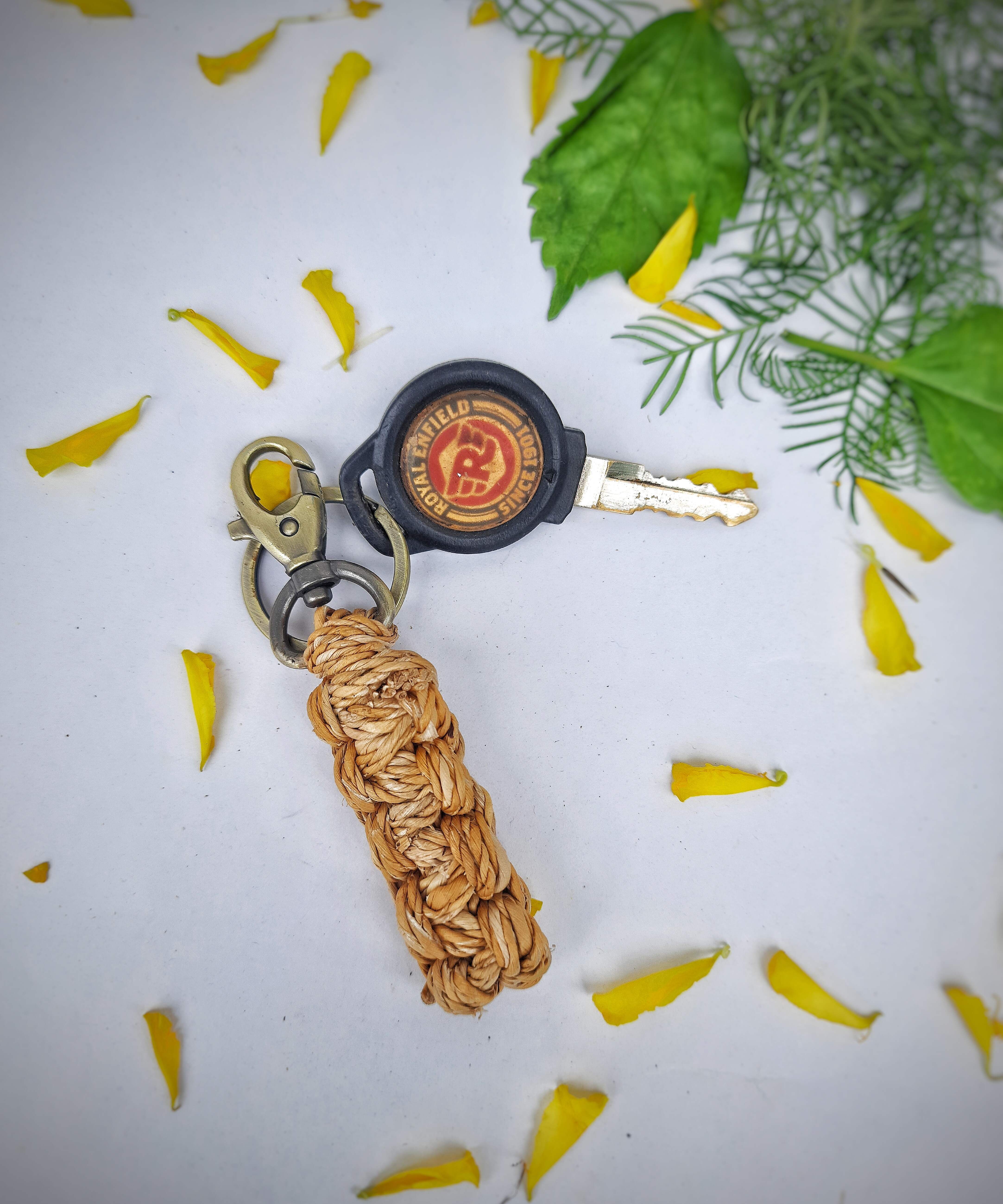 Banana Fibre Macrame Key Chain
