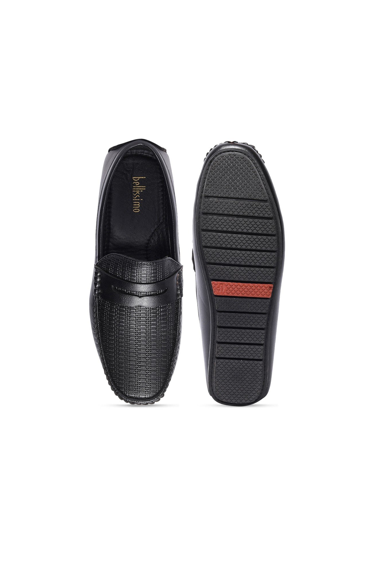 Men Black Timeless Slip On Loafers