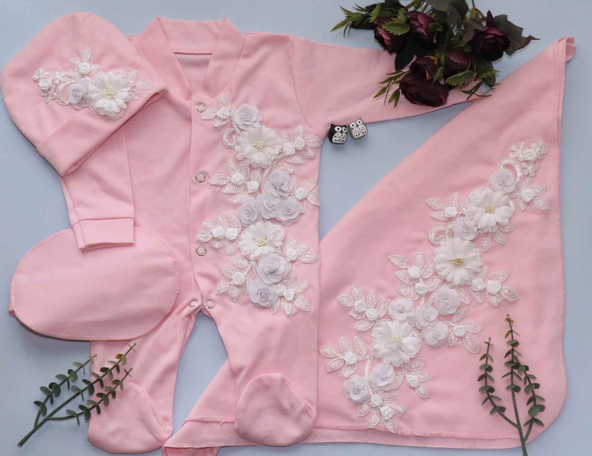 Bloomy Blush Romper Set