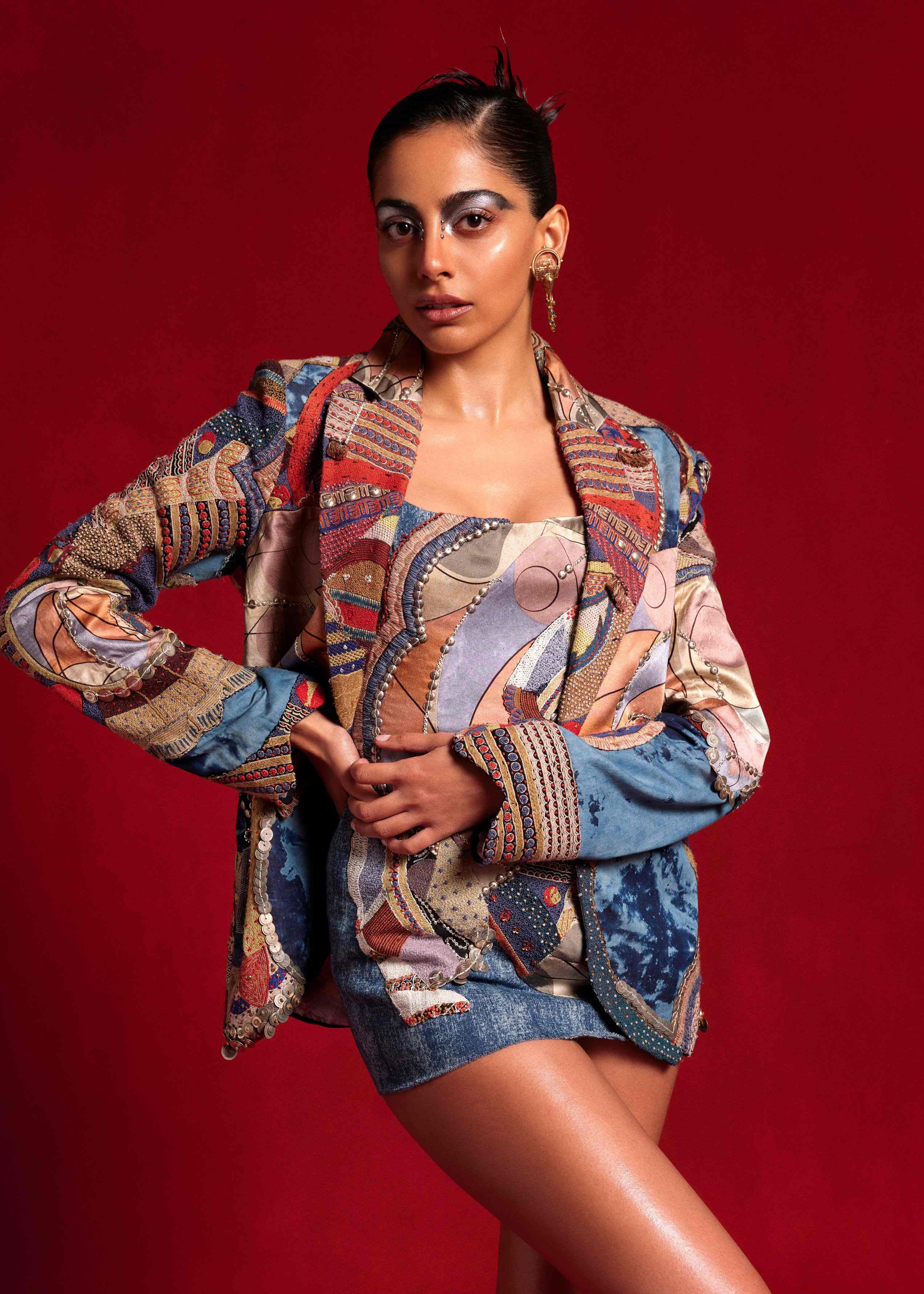 Tribal Embroidered short dress