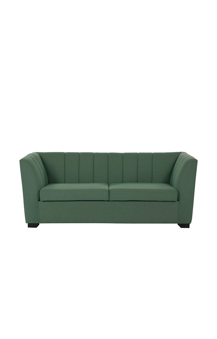 neudot Lexus Sofa for Living Room |3 Persons Sofa|Premium Fabric with Padded Armrest | Solid Wood Frame|3 Seater in Earth Green Color