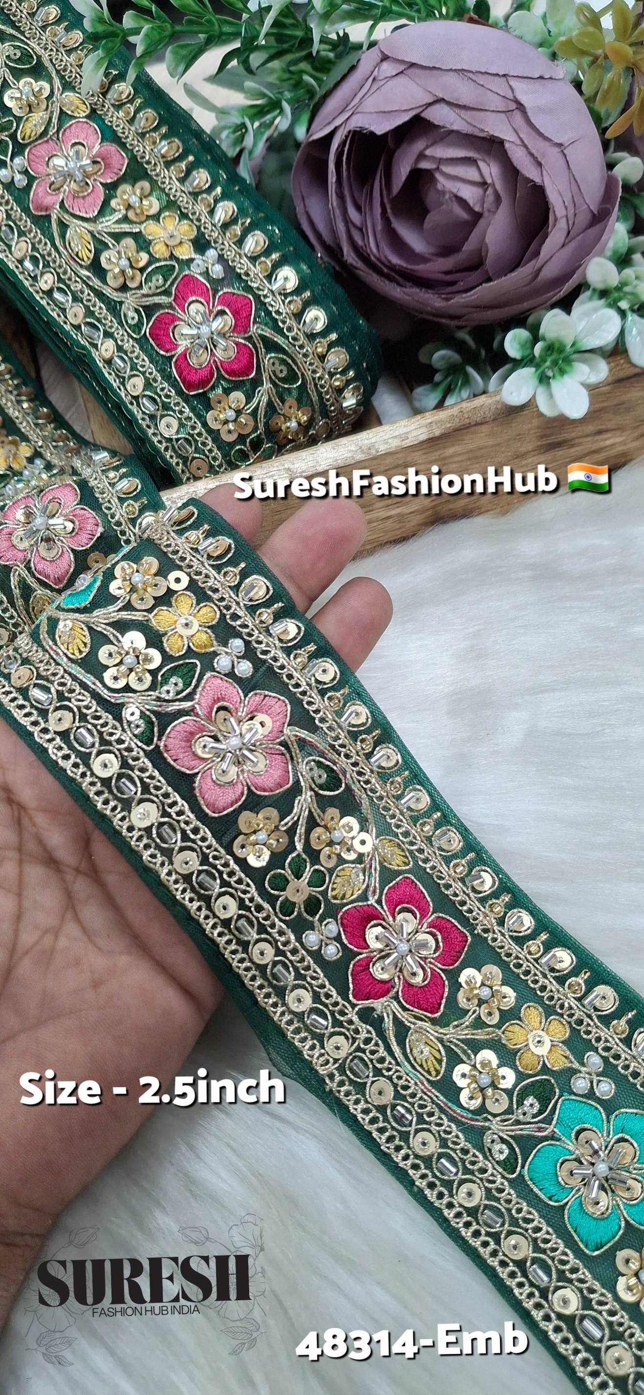 Kaddana Floral Embroidery Lace