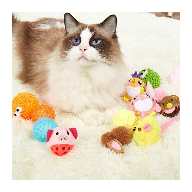 Fofos Ball Box Fuzzy Bird 18 Pcs (1 Pcs Assorted)