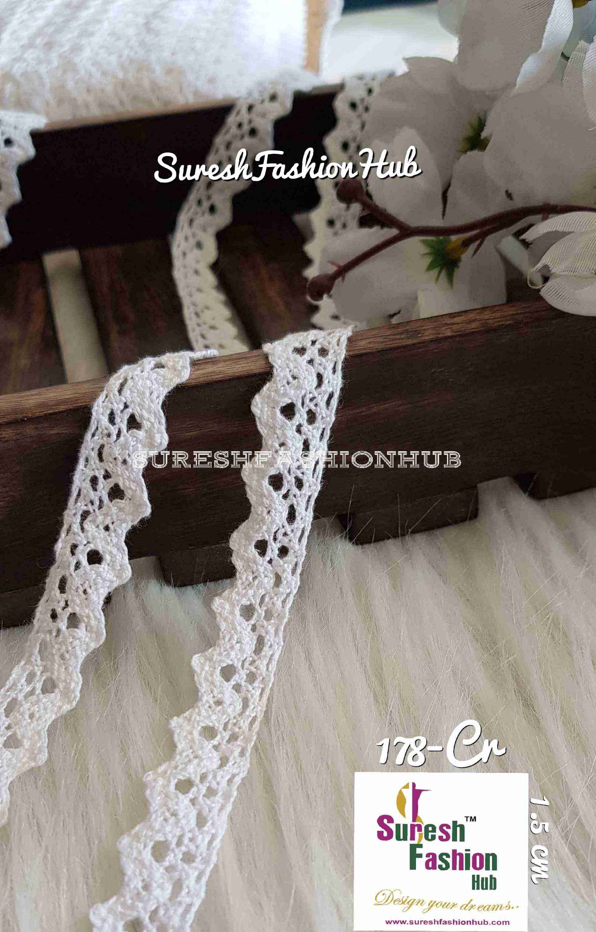 Triangular White Crotchet Trim