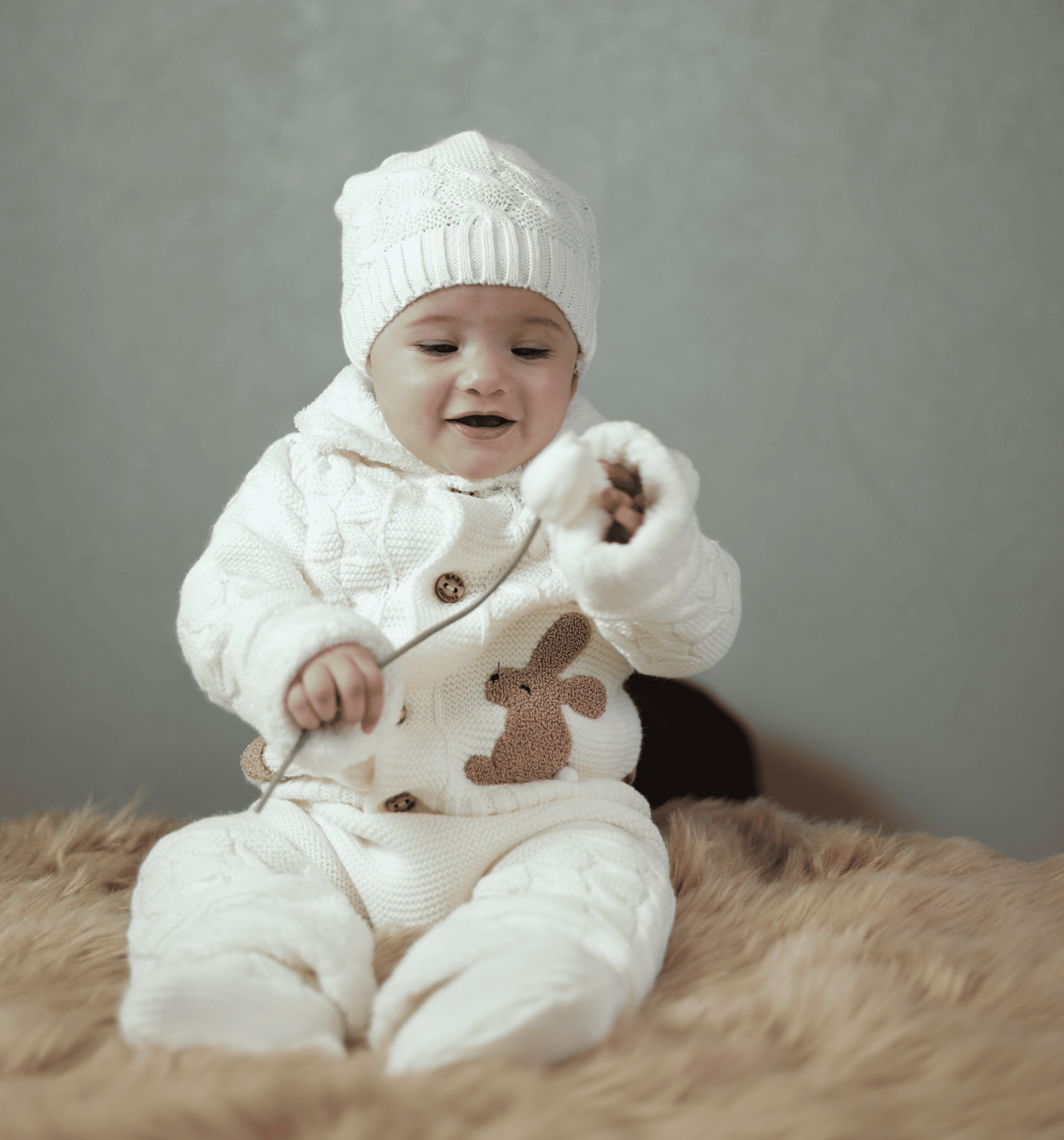 Bunny Hugs Woolen Baby Set