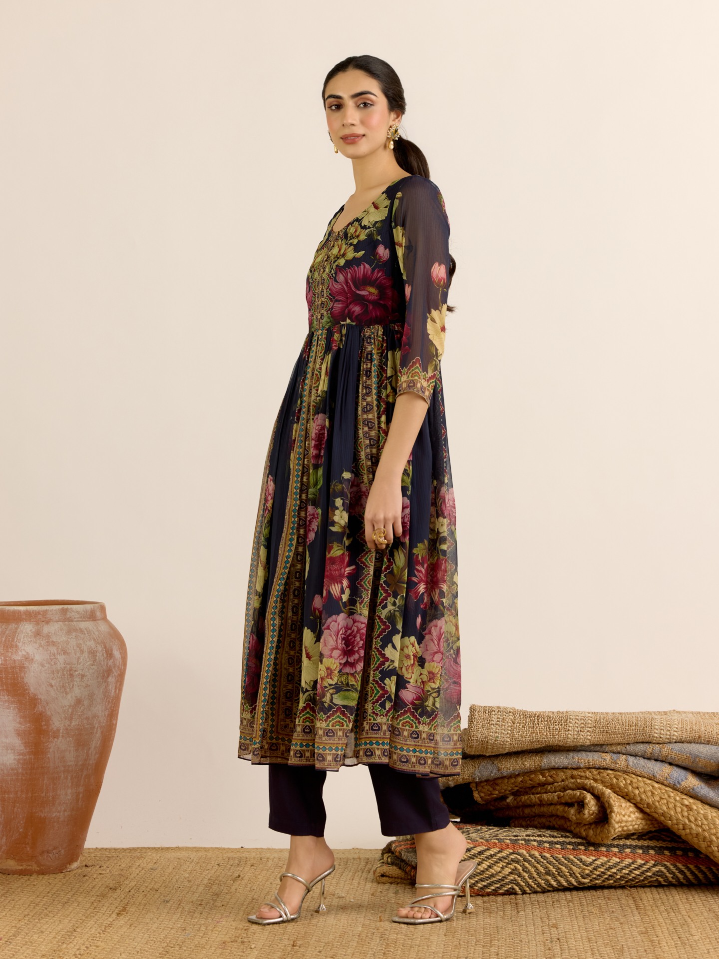 Navy Lyala Suit Set