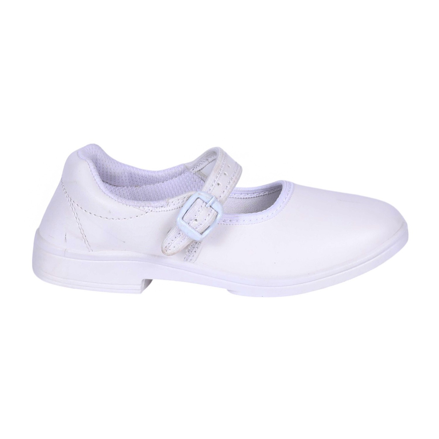 White Velcro Shool Shoes For Girls