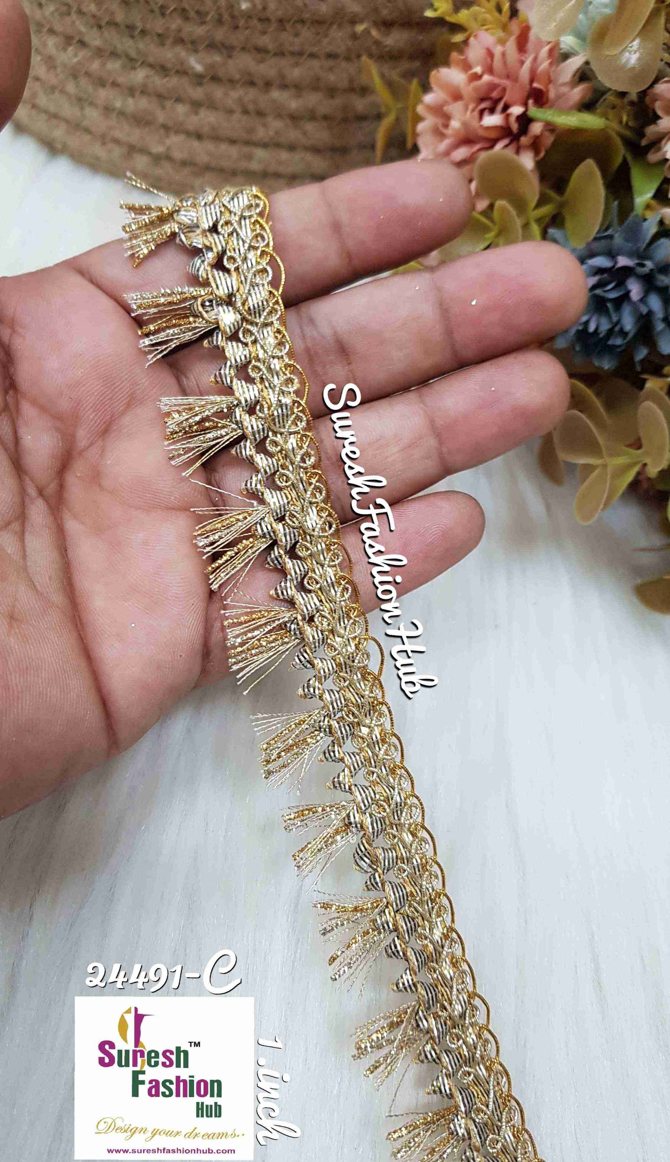 Two-Tond Golden Gleam Gota Zalar lace