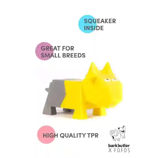 Barkbutler Fofos Comic Farm Sheep Toy & Football Chew Toy for Dogs