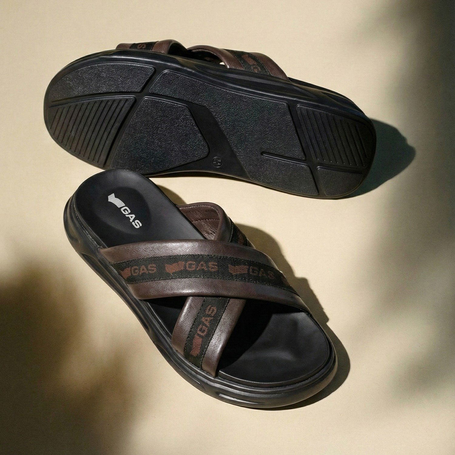 Men Furbo Brown Sandals