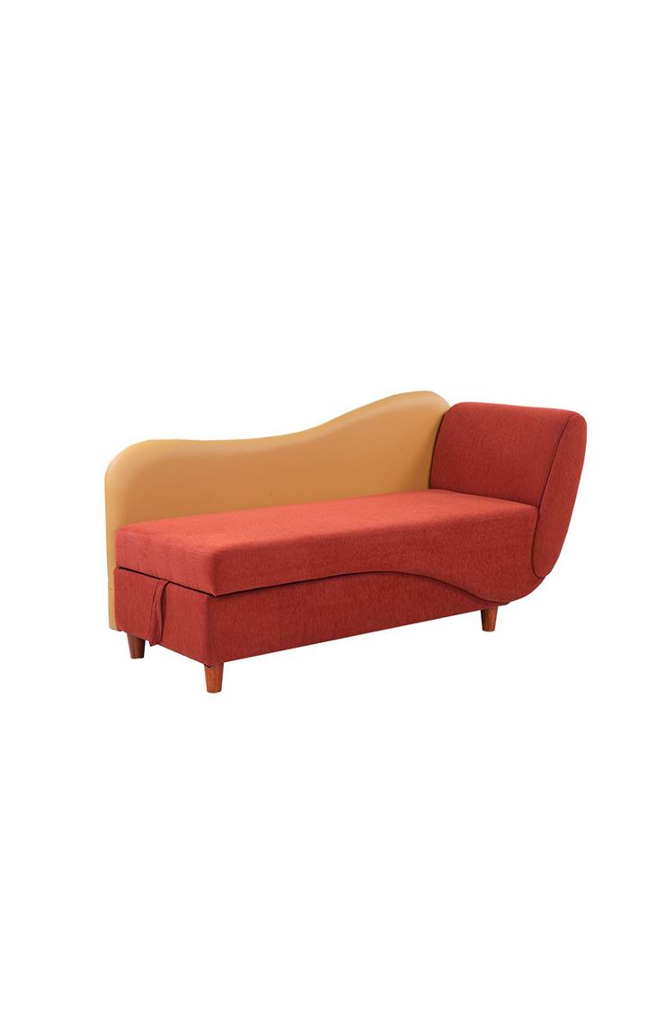 Viva Storage RHS Chaise Lounger Rusty Cider Orange Colour