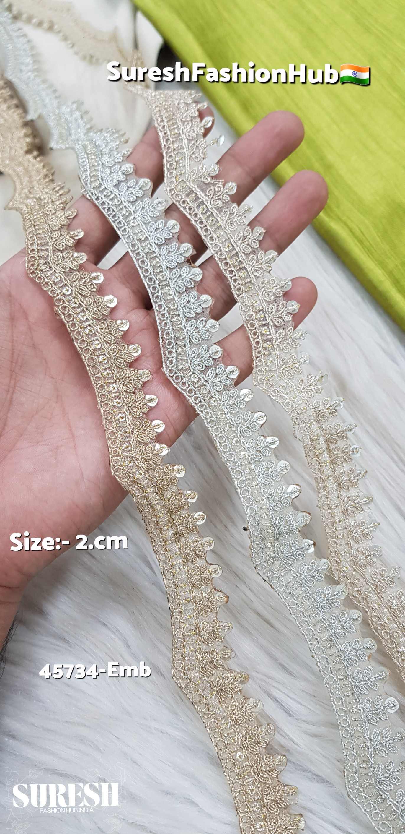  Elegant Dori Zari & Sequence Organza Lace