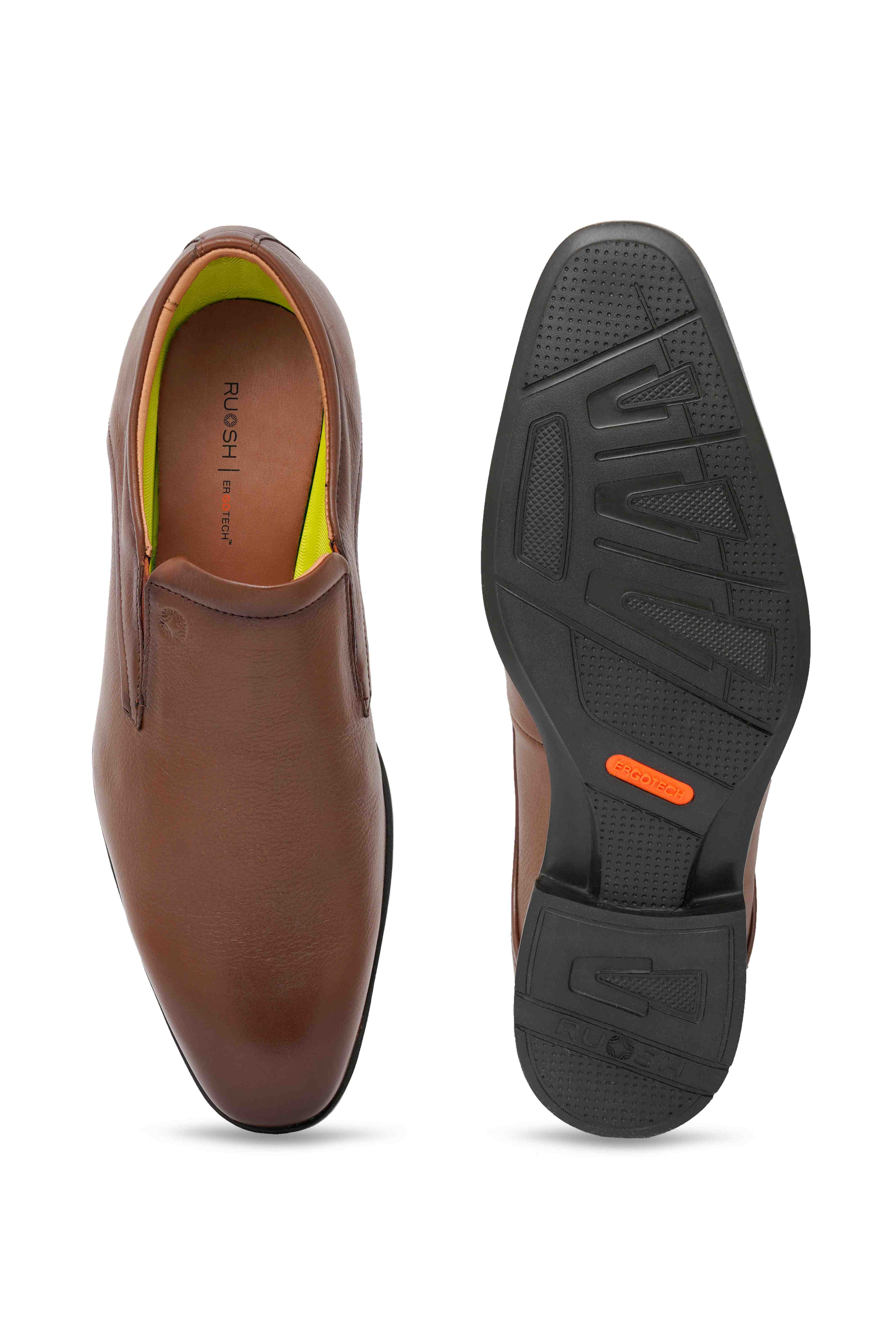 The Colombo Ruosh Men Tan Formal Slip-On