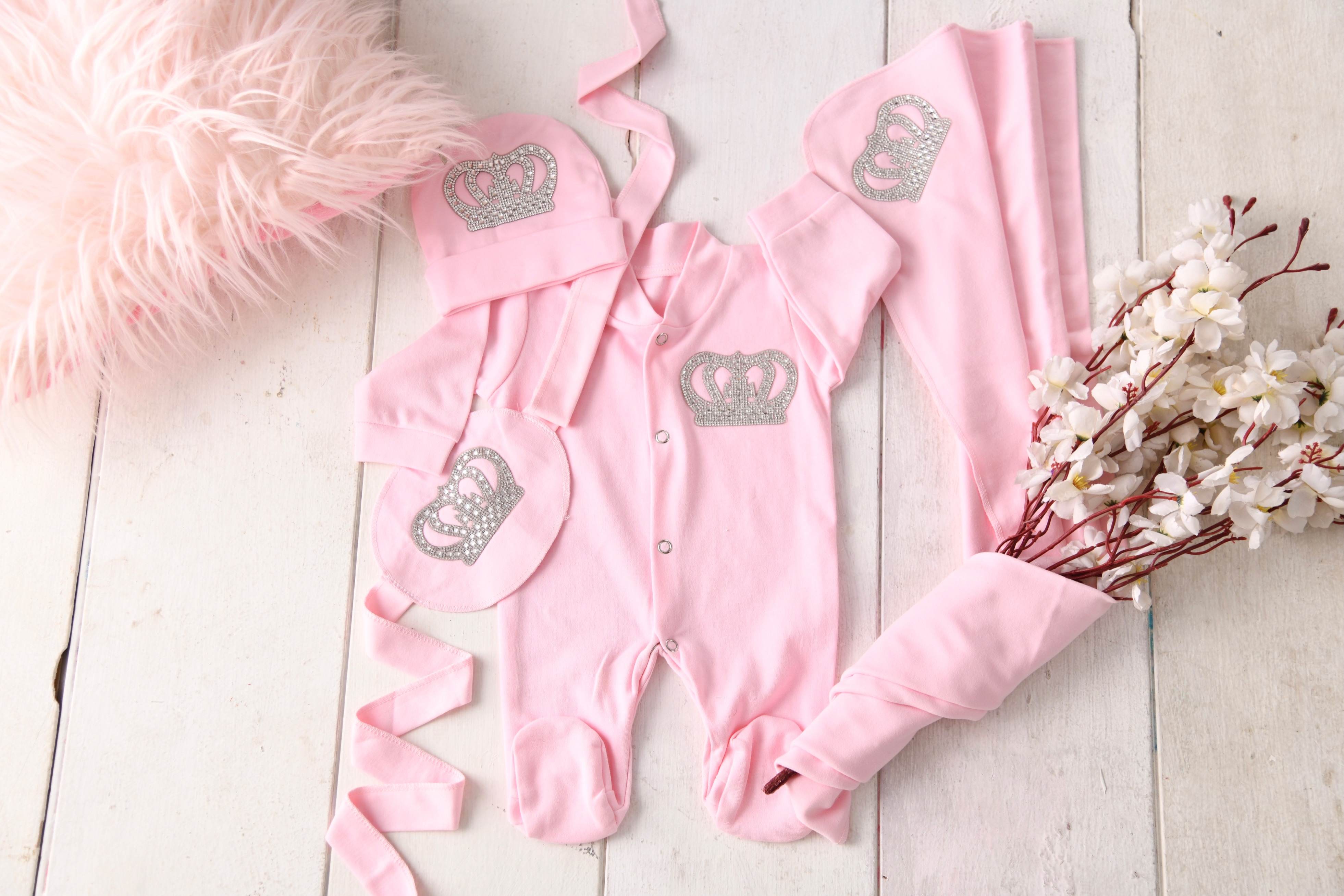 Blossoming Crown Romper Set