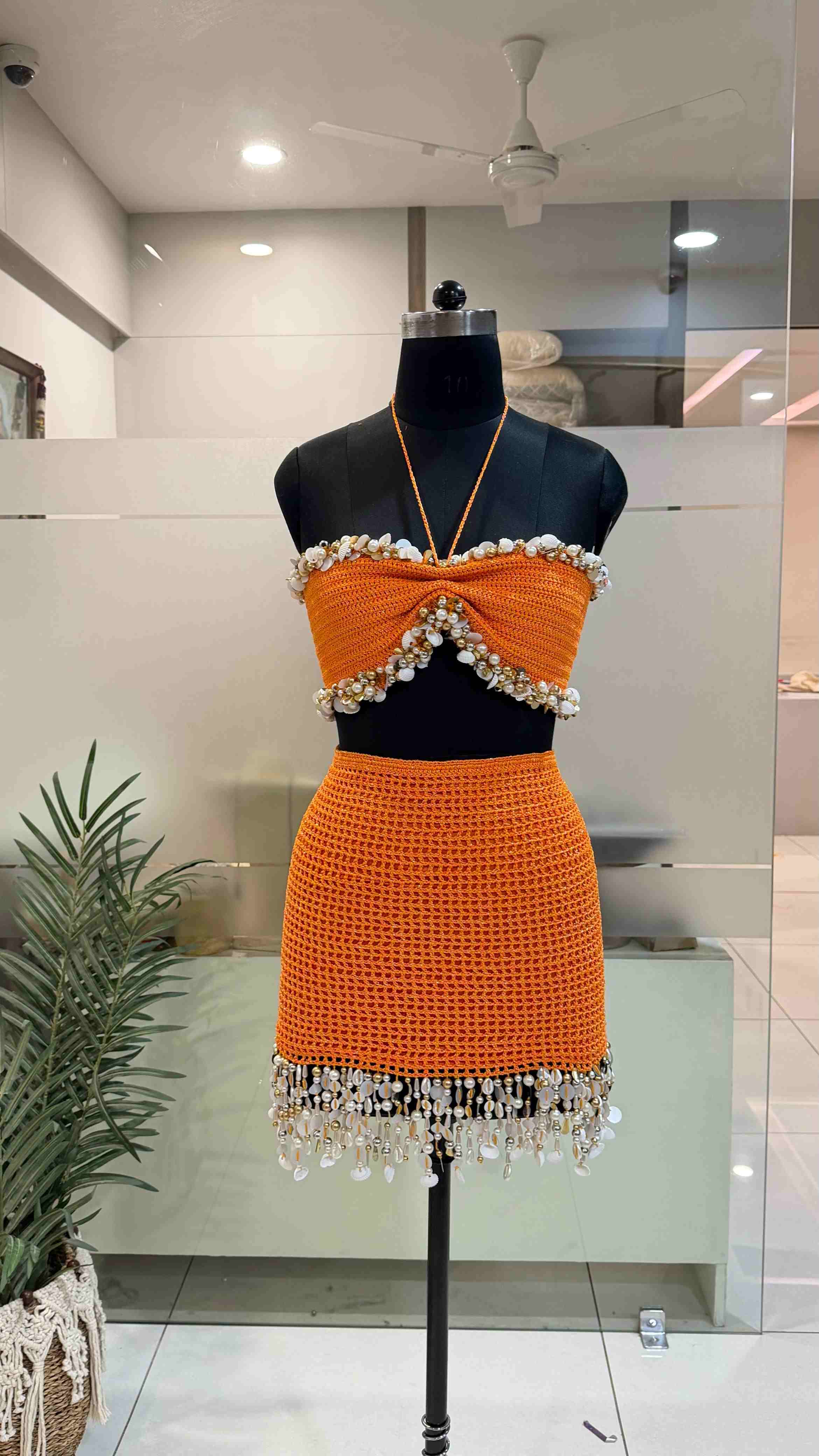 Citrus Drip Mini Skirt