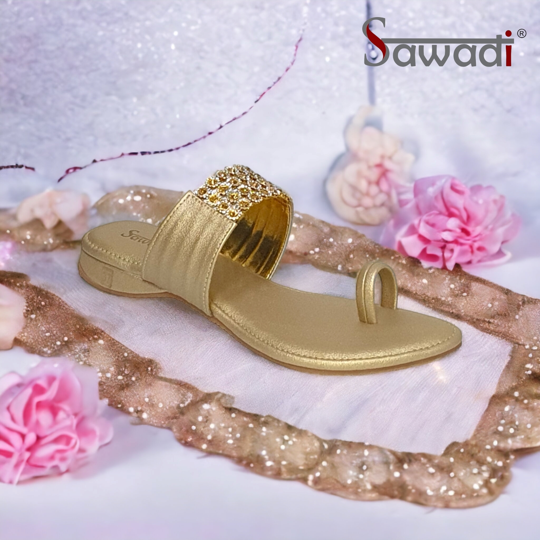 Sawadi Women Kashti Heel Toe_Ring chappals