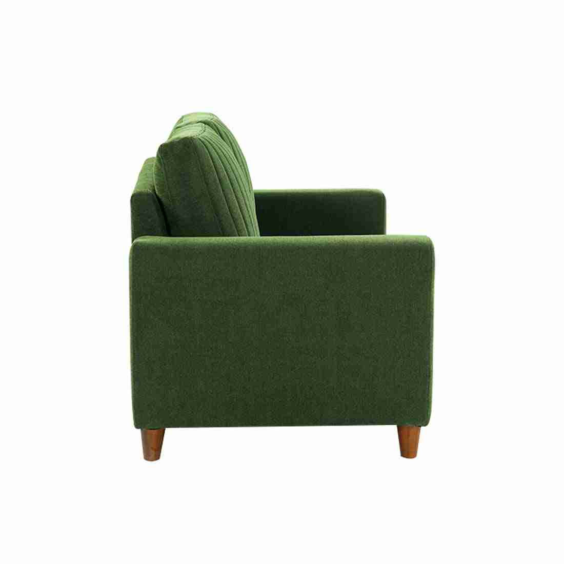 neudot Roman Sofa for Living Room |2 Persons Sofa|Premium Fabric with Cushioned Armrest | Solid Wood Frame|2 Seater in Emerald Green Color