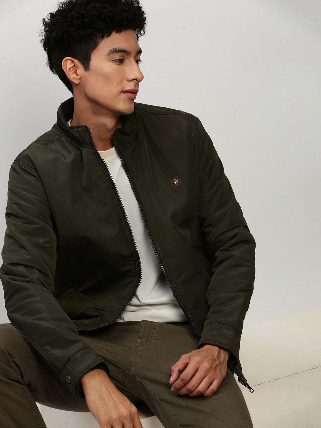 Olive bomber men on sale