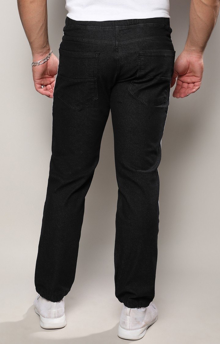 Men's Carbon Black Solid Jeans