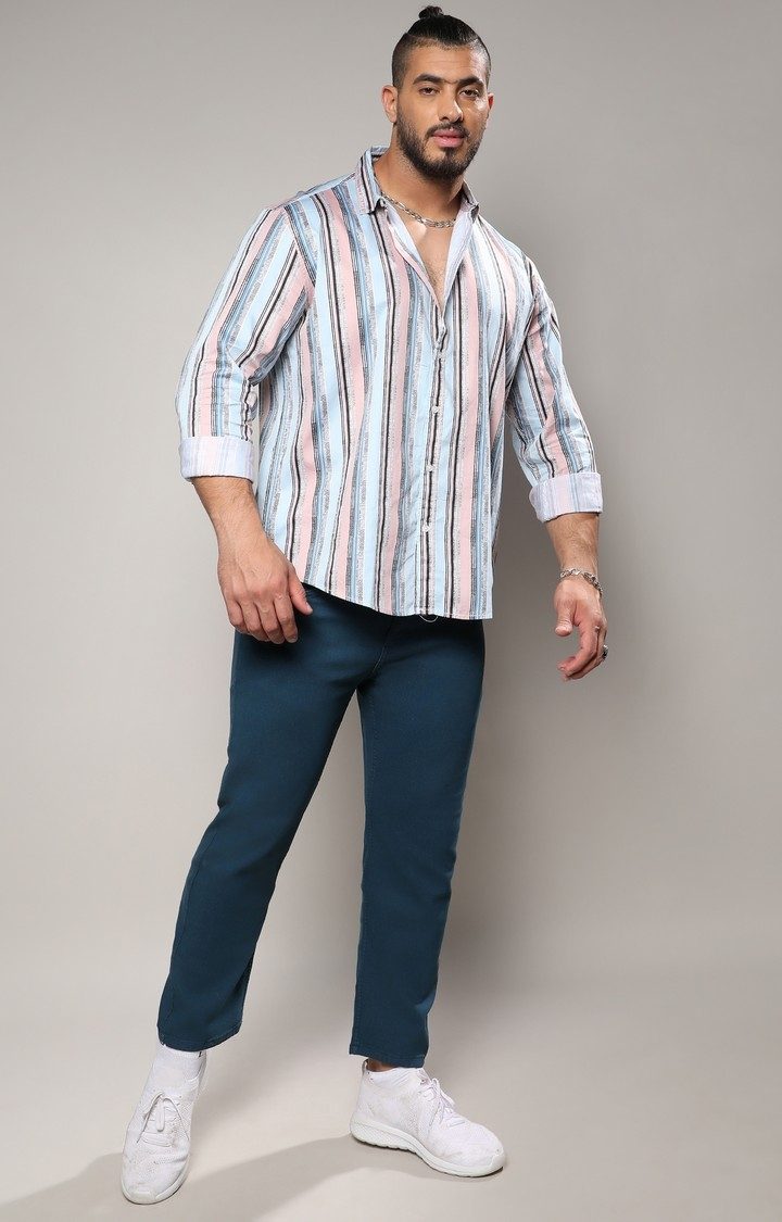 Men's Multi Striped Casual Shirts