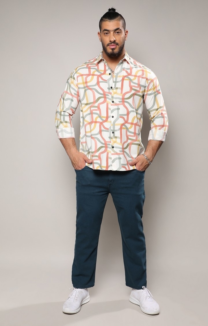 Men's Multicolour Flowing Vines Shirt