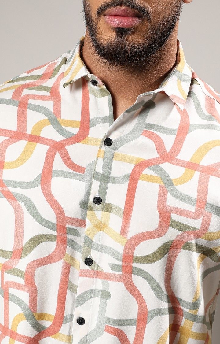 Men's Multicolour Flowing Vines Shirt