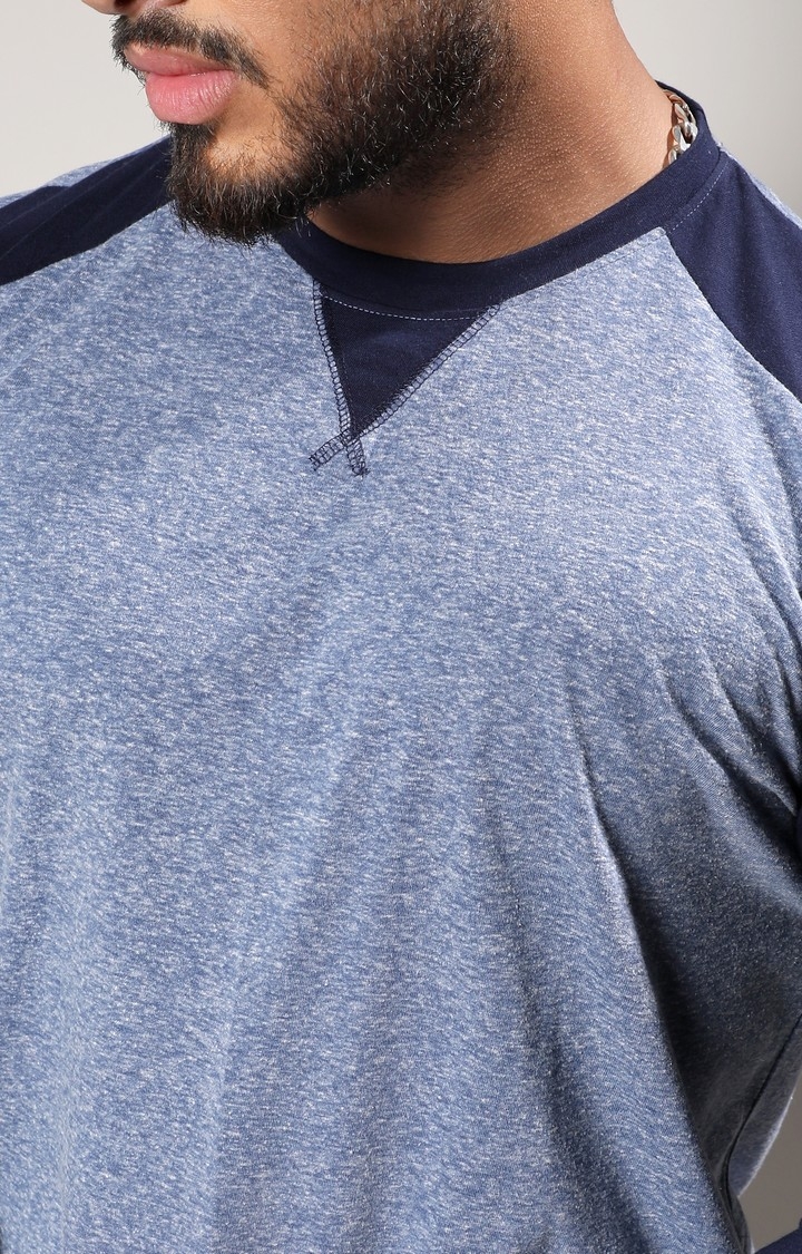 Men's Blue Raglan T-Shirt