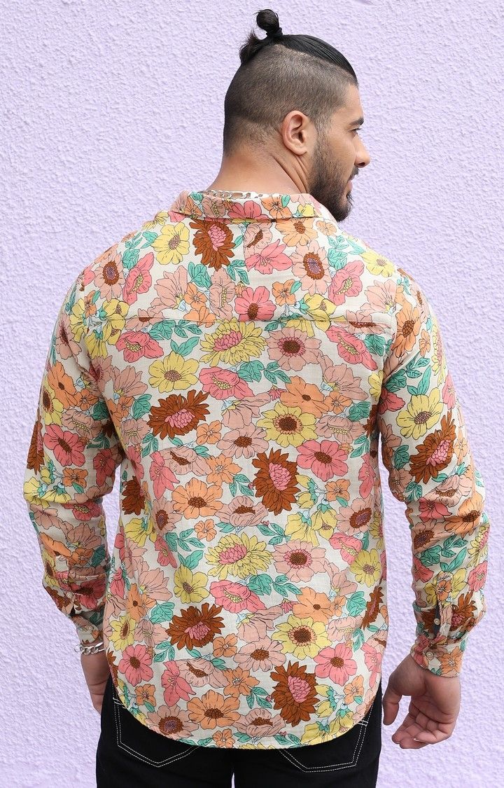 Men's Multicolour Floral Cluster Shirt