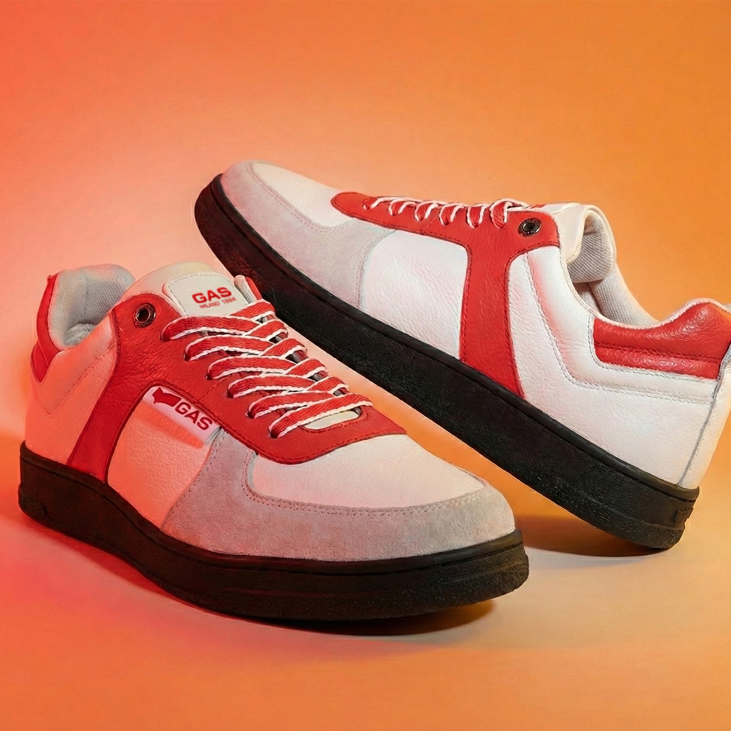 Men Cristallo White Red Sneaker