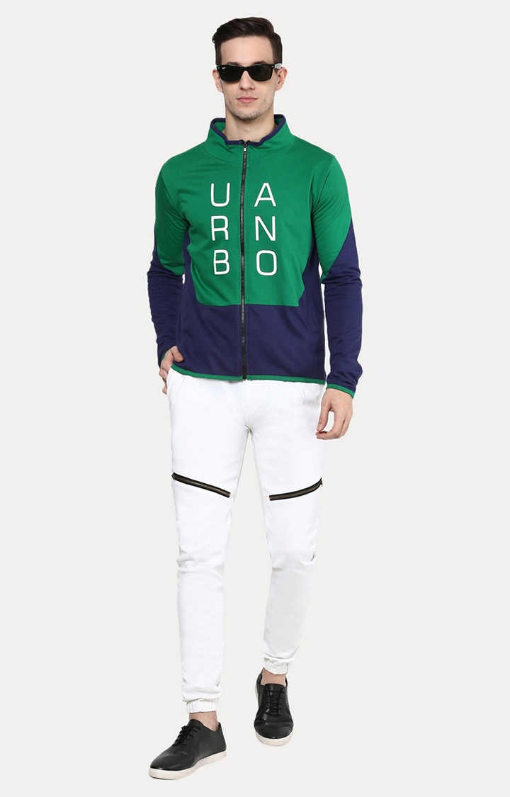 Urbano Fashion | White Solid Joggers 1